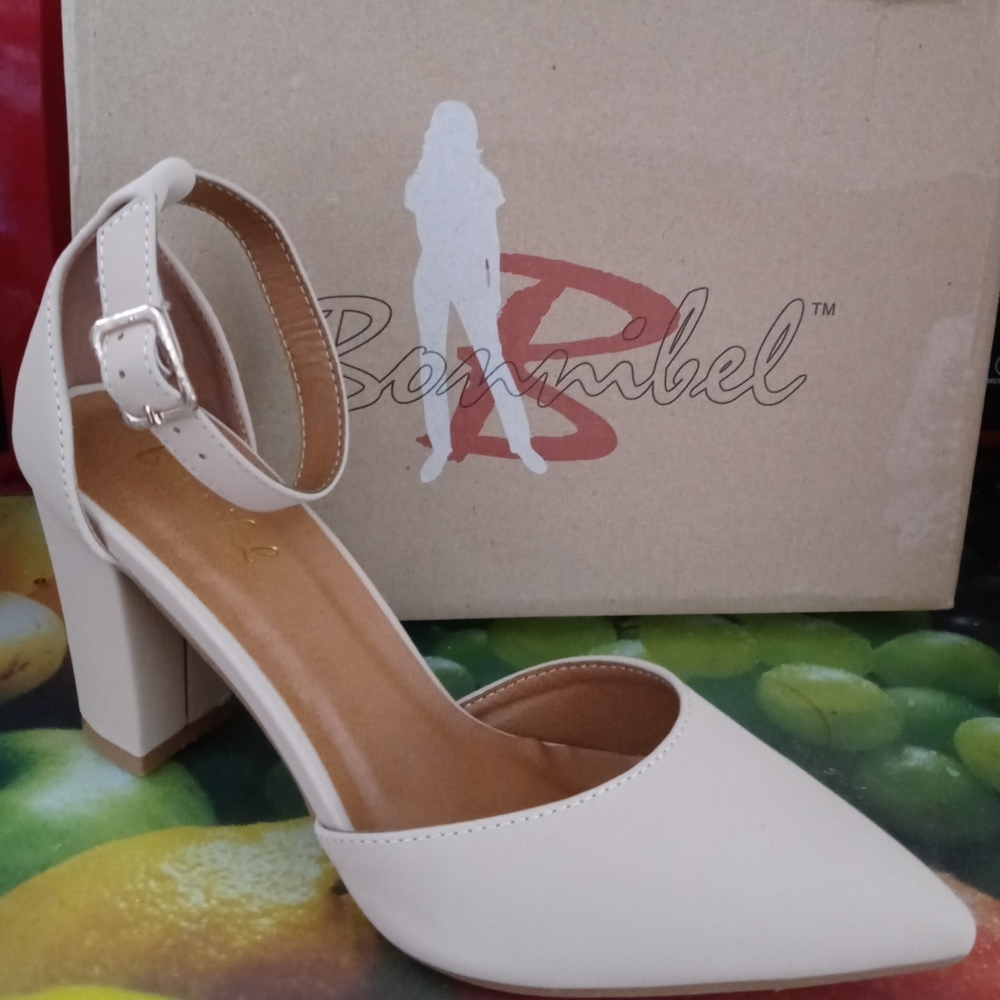 Ankle Strap Chunky Heel Pump